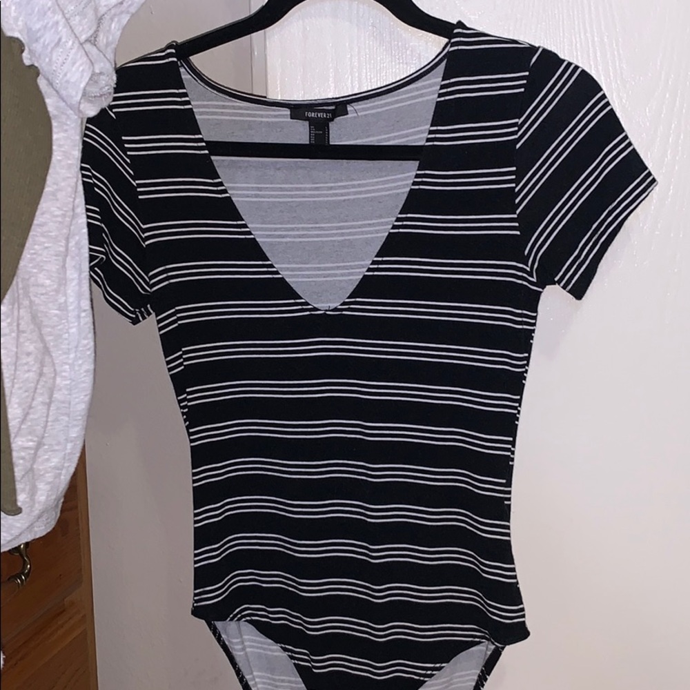 Stripped body suit